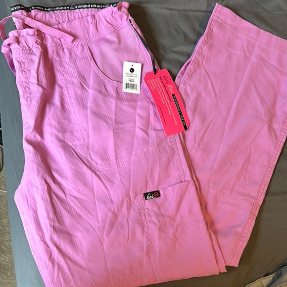 Koi Lite Pink Performance Stretch Scrub Pants - Picture 5 of 7